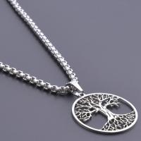 Collar Pendentivo De Vida Suelta Para Mujeres Y Hombres Accesorios De Moda 2023 Acero Inoxidable Cadena De 50 Cm Regalo De Joyería - details 4