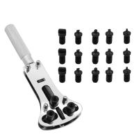 Herramienta De Reparación De Reloj Impermeable Ajustable Con 3 Garrajas Abre-Carcasa Remover De Batería Y Engrosador - details 4