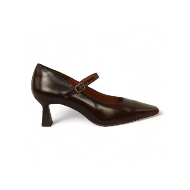 zapato salon con pulsera en piel y piso patin flexible fabricado en españa - 1