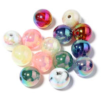 Lote De 10 Piezas De Cuentas Redondas De Acrílico 16mm Con Pulido Colorido Para Fabricación De Joyas Collares Pulseras Accesorios De Cadena De Teléfono - details 7