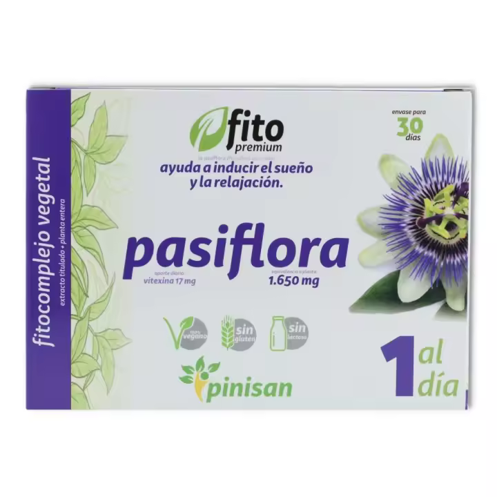 Pinisan Fito Premium Pasiflora 30 cápsulas - 1
