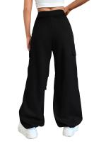 Pantalones Cargo Multibolsillos Y2K Moda Para Mujer High Waist Estilo Safari Deporte Al Aire Libre Activewear Pantalones Anchos Sueltos - details 4