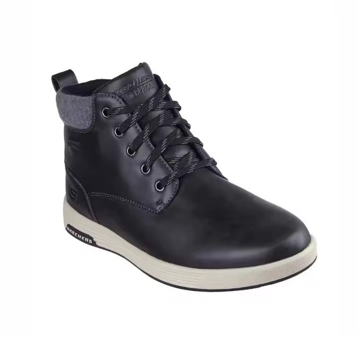 Skechers 210945 BLK Cavell Isaac Bota Impermeable Cómoda con Ajuste de Cordón y Plantilla Air-Cooled Memory Foam - 1