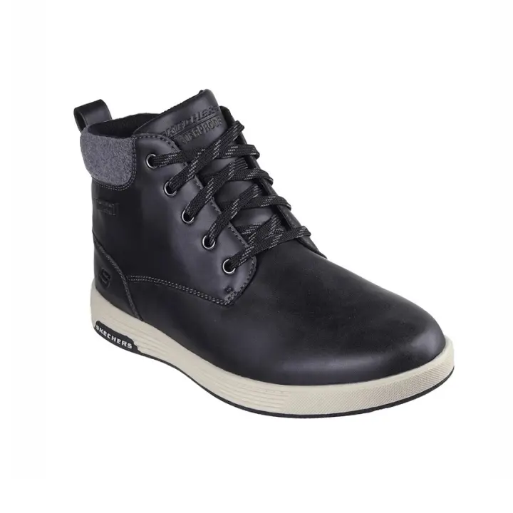 Skechers 210945 BLK Cavell Isaac Bota Impermeable Cómoda con Ajuste de Cordón y Plantilla Air-Cooled Memory Foam - 1