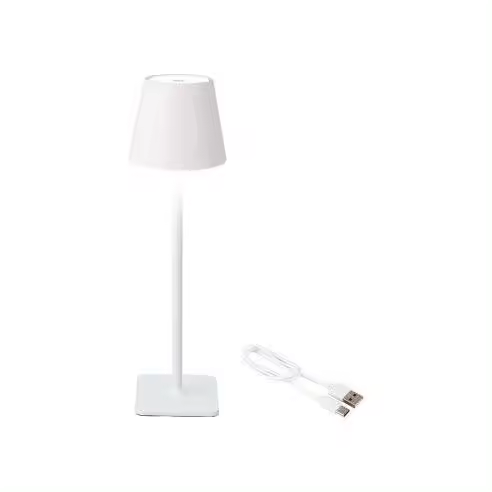 EDM Lámpara LED de mesa blanca recargable 37cm para exterior e interior - 90781  Iluminación - 1