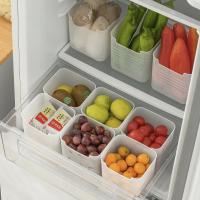 Caja De Almacenamiento Para Nevera Organizador De Puerta De Frutas Y Especias Ecológico De Plástico PP Caja De Comida Para Cocina - details 3