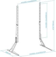 TOOQ DB2375F-B - Soporte para Monitor / TV DE 23" - 75", Incluye Almohadillas de Silicona, Compatible con Pantallas Curvas, De 23 a 75 pulgadas, Montaje en Mesa, Carga Máxima: 40kg, Color Negro - details 3