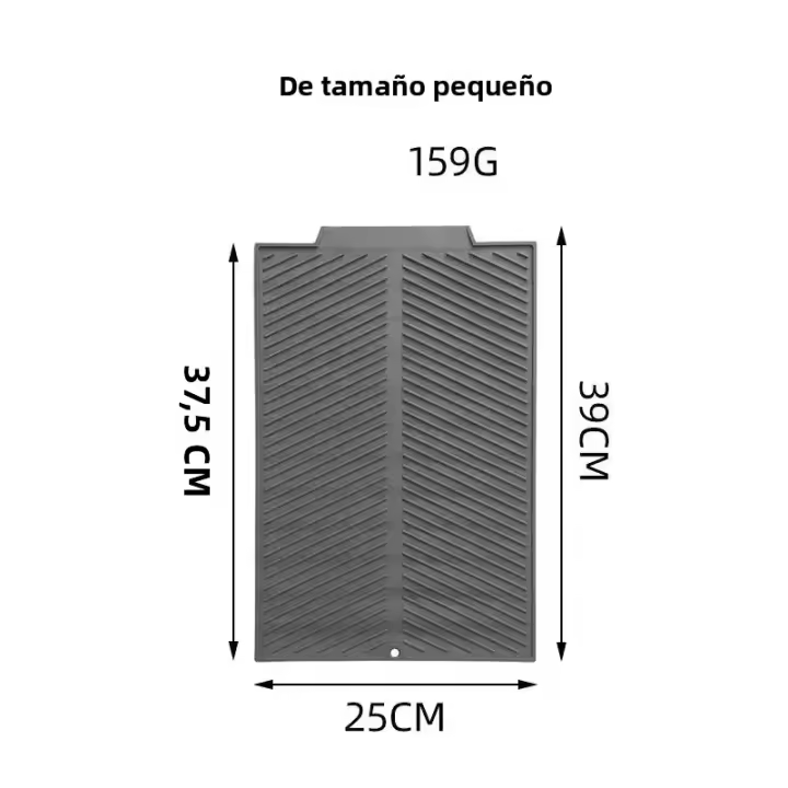 Mantel De Silicona Para Secado De Platos Matriz De Drenaje Plegable Grande Almohadilla De Drenaje Ecológica Resistente Al Calor Para Olla - 1