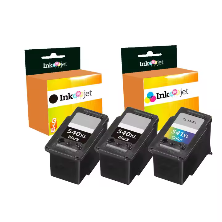 Compatible Pack Canon PG540XL Negro X2 + CL541XL Tricolor Cartuchos de Tinta - 1