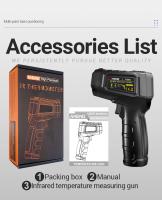 ANENG TH202/TH203 Termómetro Infrarrojo Industrial Grado Smart Gun Medición De Temperatura -50~600℃ Pantalla VA Color Inverso Tester De Pyrometer - details 14