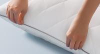 SONGMICS HOME Juego de 2 Almohadas de Cama, Doble Uso, 50 x 70 cm/60 x 60 cm, Funda Suave Refrigerante, 650 g Relleno, Invierno Verano, Cojín, Lavable a Máquina y Secable a Menos de 60 °C, Blanco Nube - details 3