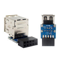 Adaptador De Cabecero De Motherboard Compatible Con Computadora Femenino Cable De Extensión USB2.0 9Pin/10P Accesorios Para Motherboard De Escritorio - details 14