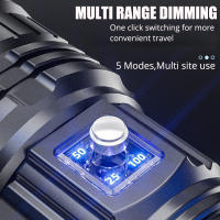 Linterna Táctica Con Batería Integrada Luz De Emergencia 4km 1000W Máxima Potencia LED Distancia De Iluminación > 500 Metros - details 5
