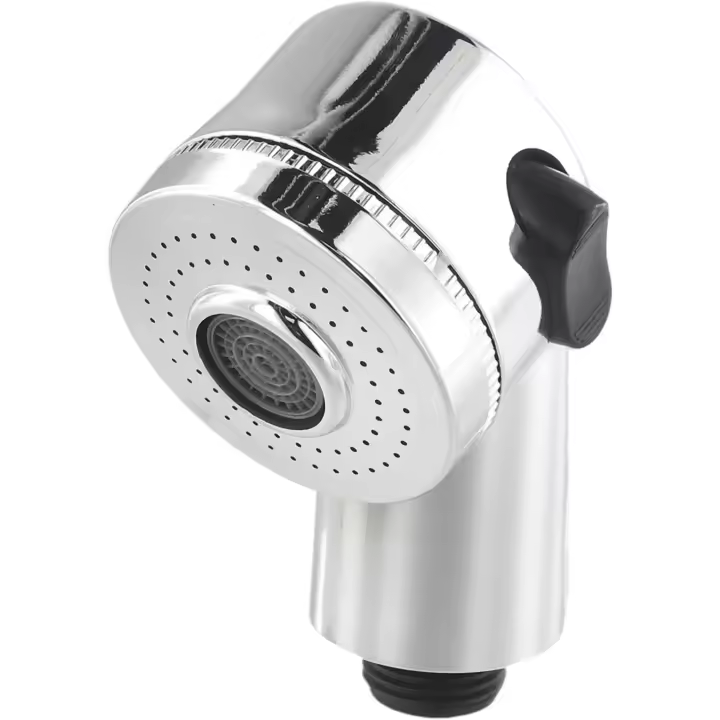 Cabezal de ducha tipo interruptor lateral, cabezal rociador de champú para salón, diseño práctico, opciones de rociado y agua con burbujas para grifo de lavabo, lavado de cabello, peluquería (2 piezas) - 1