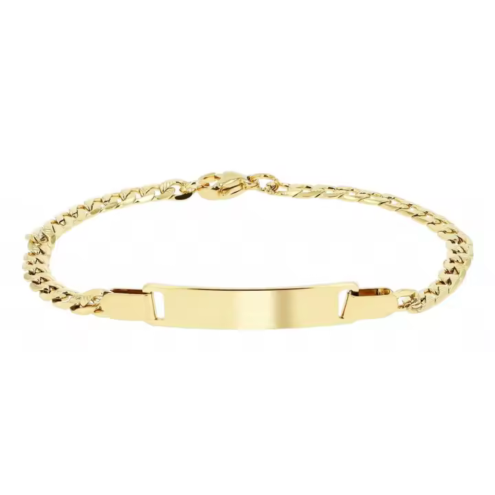 Akzent® Pulsera Gravável Dourada em Aço Inoxidável - 0628 - 1