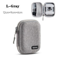 Estuche Portátil Mini De Hueso Duro Para Almacenamiento De Gadgets Digital Estuche De Cuero Artificial Para Auriculares Cargadores Cable De Datos USB Organizador - details 2