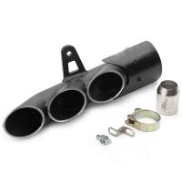 Escape De Motocicleta Muffler Doble Agujero Gran Row Blast Calle Exhausto Acero Inoxidable Para R6 Z900 Zx6r Cbr500r Gsxr1000 - details 4