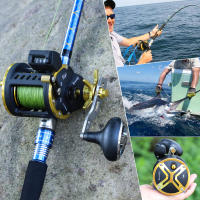 Carrete De Pesca Sougayilang Con Contador De Línea Reloj De Manivela Para Salmón Y Atún 4.1:1/6+1BB Máximo Arrastre 25Kg Pesca En Oceano Y Río - details 7