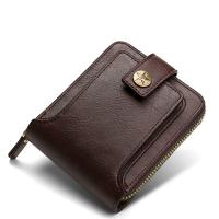 Cartera De Cuero Para Hombre Lujo Monedero Con Bolsillo Para Monedas Y Tarjetas Cierre De Cremallera Antirrobo Regalo Para Hombres - details 46
