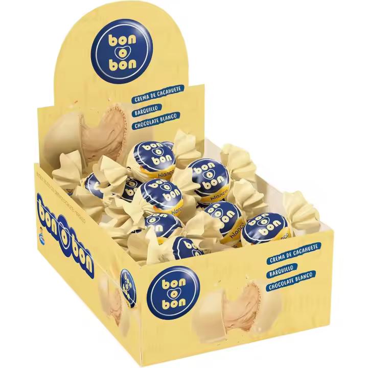 Arcor bon o bon Bombón sabor chocolate Blanco 30u (450g) - 1