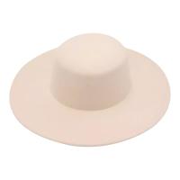Gorro De Lana Vintage Para Mujer Invierno Broche Ancho Acolchado Gorro De Paja Panama De Lana Estilo Jazz Moda Casual - details 3