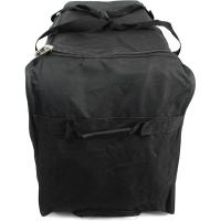 Bolso de Viaje XXXL con Ruedas y Trolley 81×41×33 cm – Bolsa Deportiva Grande de Poliéster 600D, Equipaje Ligero con Barra Telescópica y Bolsillos Exteriores – Negro - details 3