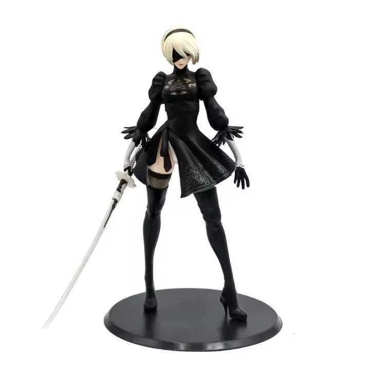 Figura De Acción Anime NieR:Automata YoRHa No. 2 Tipo B 28cm Modelo PVC Ornamento Colección Regalos De Cumpleaños Y Navidad Para Adultos Y Niños - 1