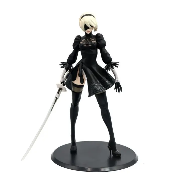 Figura De Acción Anime NieR:Automata YoRHa No. 2 Tipo B 28cm Modelo PVC Ornamento Colección Regalos De Cumpleaños Y Navidad Para Adultos Y Niños - 1