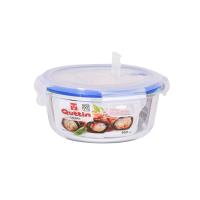 MAXHOME- QUTTIN Fiambreras vidrio rectangular y redonda, set de 5 recipientes de cristal para alimentos hermético, juego de recipientes de cristal apto para lavavajilla microondas congelador - details 1