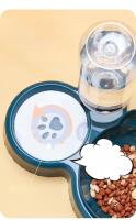 Tazón De Alimentos Para Gatos Y Perros Con Dispensador Automático Y Contenedor De Agua Antideslizante Doble Taza - details 10