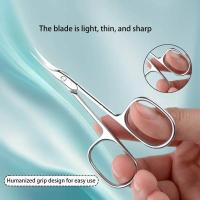Tijeras De Cutícula De Acero Inoxidable Precision Para Manicura Y Afeitar Cejas Cuchilla Delgada Eliminador De Piel Muerta - details 2