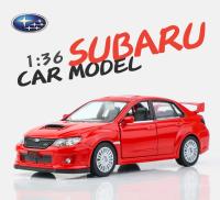 Modelo De Coche a Escala MaKeda1:36 Subaru WRX STI Metálico Simulación Alta Para Colección Juguetes Para Adultos Sin Batería - details 0
