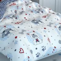 ARISE SHOP-Funda Nórdica Infantil Reversible Modelo Bulldog,Microfibra, Incluye una funda para almohada, Suave y Transpirable,Para cama 105cm - details 1