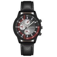 Reloj Digital Para Hombre Con Cinta Graduada Reloj De Cuarzo Para Hombre Resistentes Al Agua 3Bar Material De Correa De Cuero Estilo Casual Y Moda - details 2