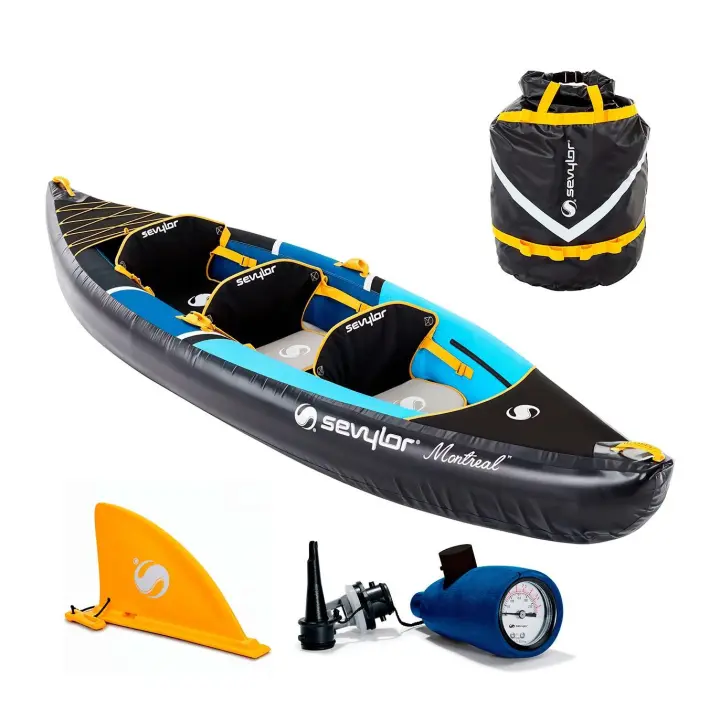 KAYAK HINCHABLE SEVYLOR MONTREAL 2+1 PLAZAS DROP STITCH - 1