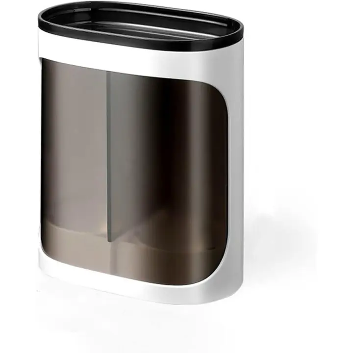 Dispensador de Vaso de Doble Tube, adaptador para Vaso de 6 oz a 8 oz, adhesivo para la comparación, con Tapa, color Blanco - 1