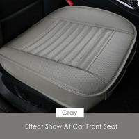 Funda De Asiento De Coche Universal En Cuero PU Transpirable Antideslizante Para Todas Las Estaciones Almohadilla De Cojín Para Asiento Delantero Del Automóvil - details 11