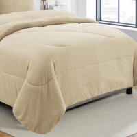 Vivid Torral - Edredón Borrego Trenzas Beige Deluxe Tacto Terciopelo/Sedalina + Fundas De Cojines* - details 2