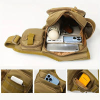 Bolsa De Hombro Táctica Para Acampar Y Escalar Para Hombres Ciclismo Senderismo Viajes Deportes Al Aire Libre Molle Pesca Bolsa De Cintura Unisex - details 4