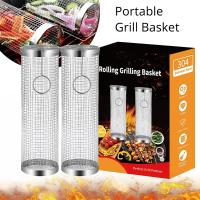 Cesta De Asado De Acero Inoxidable Portátil Jaula De Barbecue Accesorios De Barbacoa Utensilios De Cocina Resistentes Al Calor Fácil De Limpiar - details 1