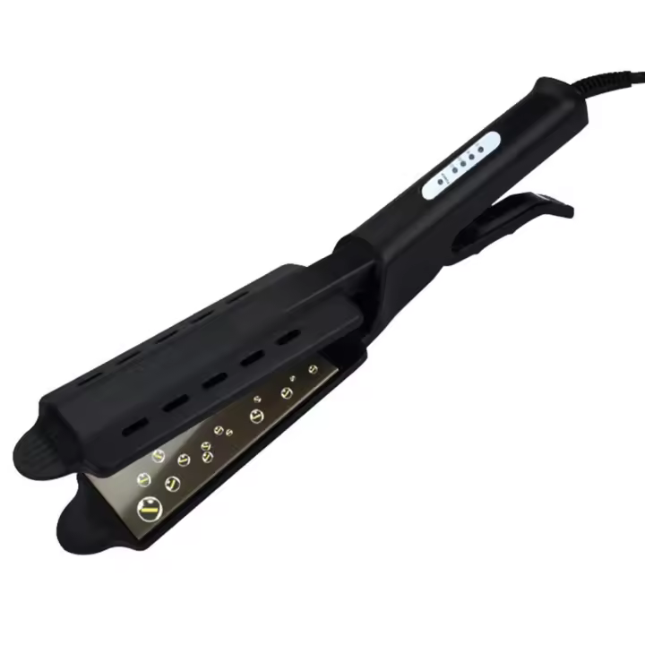 Plancha Para El Cabello PTC Calentamiento 4 Grados De Temperatura Hierro Plano Secado/Desechado Doble Uso Rizador De Cabello - 1