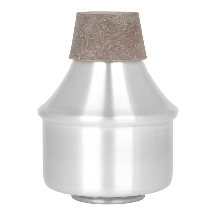 Mute De Tuba En Aleación De Aluminio Alta Calidad Accesorios De Instrumentos Musicales Silencioso Para Práctica Plata - 1