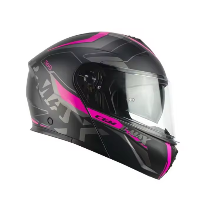 Casco moto Modular CGM 569g Negro rosa - 1