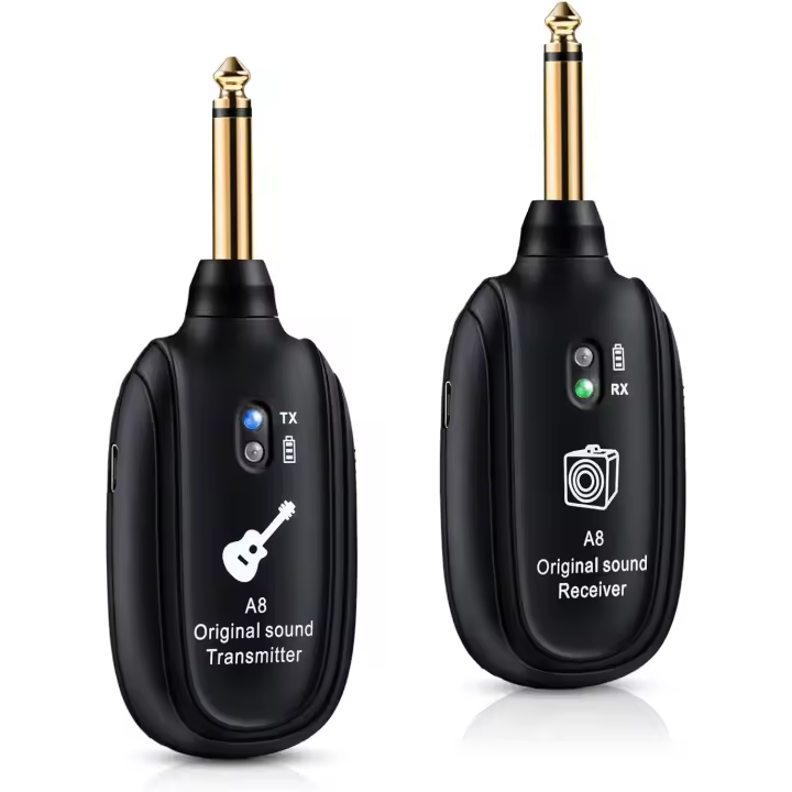 Sistema Inalámbrico Para Guitarra Recargable Transmisor Receptor Adecuado Para Acústica Bajo Violín Teclado Instrumentos Electrónicos - 1