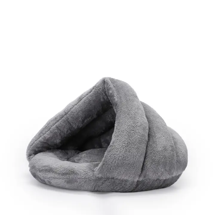 Cálido Saco de Dormir para Mascotas Suave y Acogedora Cama y Cubil para Gatos y Perros - 1