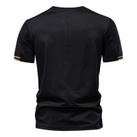 Camiseta Deportiva AIOPEAON Para Hombres De Color Sólido Cuello Redondo Casual De Alta Calidad Tops Ligeros Transpirables Para Verano - details 10