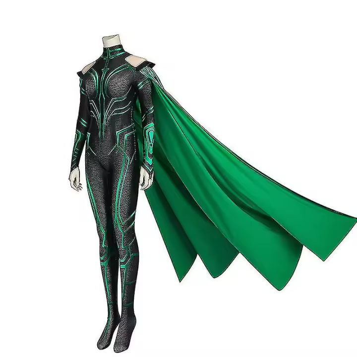 Traje de Cosplay de Hela Diosa de la Muerte para Adultos y Niños Disfraz para Carnavales y Halloween Estilo Ragnarok Mono - 1