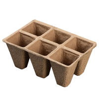 10pcs Jaulas De Semillas Biodegradables No Tóxicas De 6 Celdas Papel Para Inmaculación De Semillas Y Plántulas - details 1