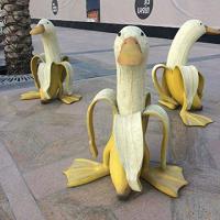 Decoración Creativa De Jardín Arte Patrón De Pato Banana Resina Vintage Adorno De Jardinería Artesanal Para El Hogar - details 0