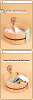 Cama De Gato Estilo Japonés Forma De Piscina Thermal Plush Desmontable Cuna Para Perro Bebé Funda De Silla De Baño Para Mascotas Tamaño 45x45x20cm Apto Para Gatos Y Pequeños Perros - details 9